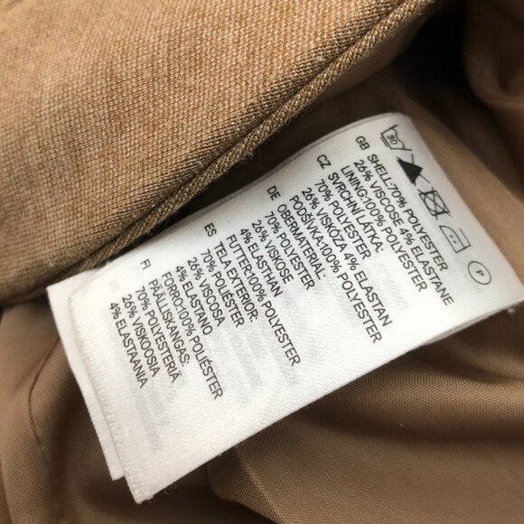 H&M brown fitted blazer - Size 2 - Picture 3 of 5